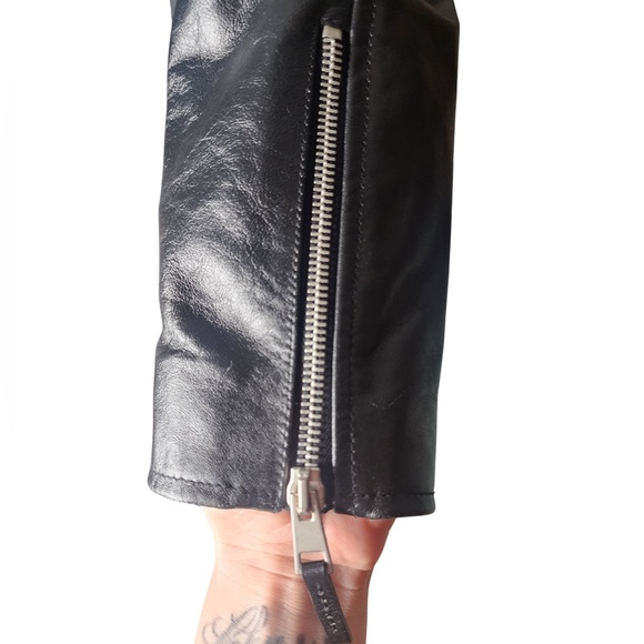 🔴NEW! AG REESE MOTO LEATHER JACKET SZ SMALL - Picture 12 of 16
